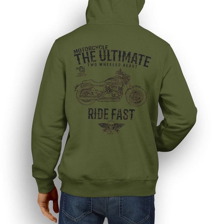 JL Ultimate Art Hood aimed at fans of Harley Davidson 1200 Custom Motorbike