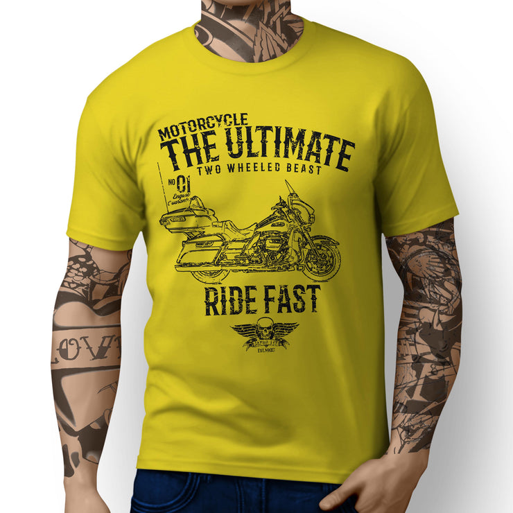 JL Ultimate Art Tee aimed at fans of Harley Davidson Electra Glide Ultra Classic Motorbike