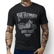 JL Ultimate Art Tee aimed at fans of Harley Davidson Fat Boy Motorbike
