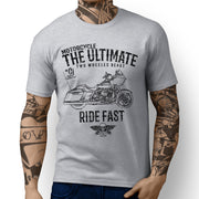 JL Ultimate Art Tee aimed at fans of Harley Davidson Road Glide Motorbike