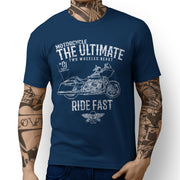 JL Ultimate Art Tee aimed at fans of Harley Davidson Road Glide Motorbike