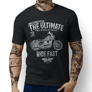 JL Ultimate Art Tee aimed at fans of Harley Davidson Seventy Two Motorbike