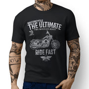 JL Ultimate Art Tee aimed at fans of Harley Davidson Street Bob Motorbike