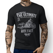 JL Ultimate Art Tee aimed at fans of Harley Davidson Street Glide Motorbike