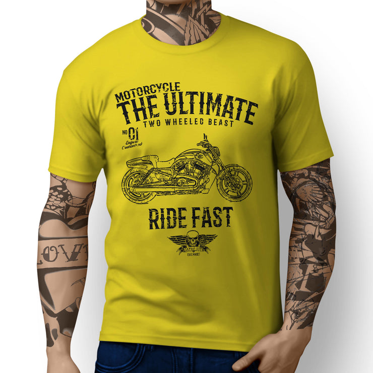 JL Ultimate Art Tee aimed at fans of Harley Davidson V Rod Muscle Motorbike