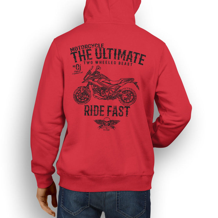 JL Ultimate Illustration For A Honda NC750X DCT ABS Motorbike Fan Hoodie