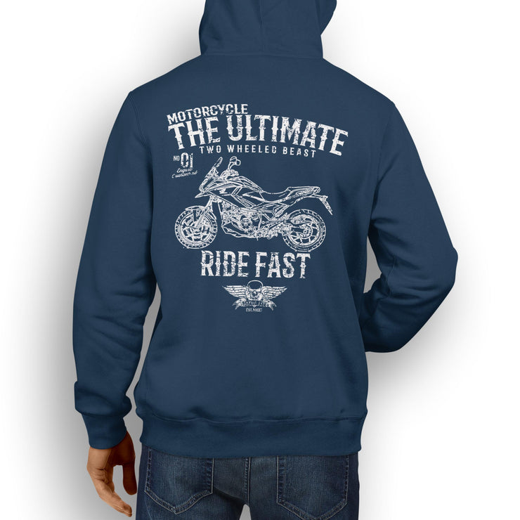 JL Ultimate Illustration For A Honda NC750X DCT ABS Motorbike Fan Hoodie