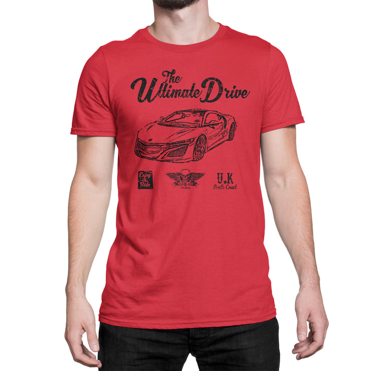 JL Ultimate Illustration For A Honda NSX 2017 Motorcar Fan T-shirt