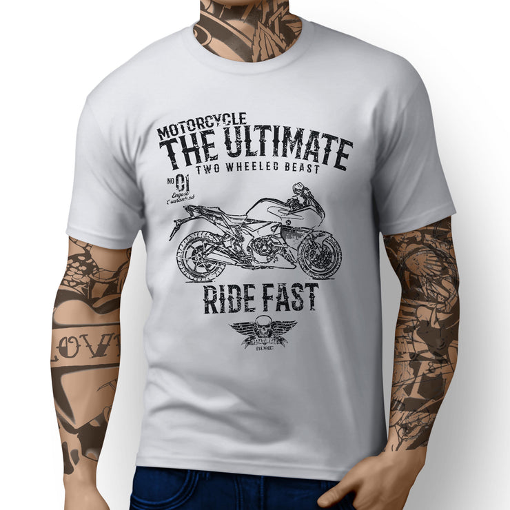 JL Ultimate Illustration For A Honda VFR1200F Motorbike Fan T-shirt