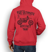 JL Ultimate Illustration For A Husqvarna FE 450 Motorbike Fan Hoodie