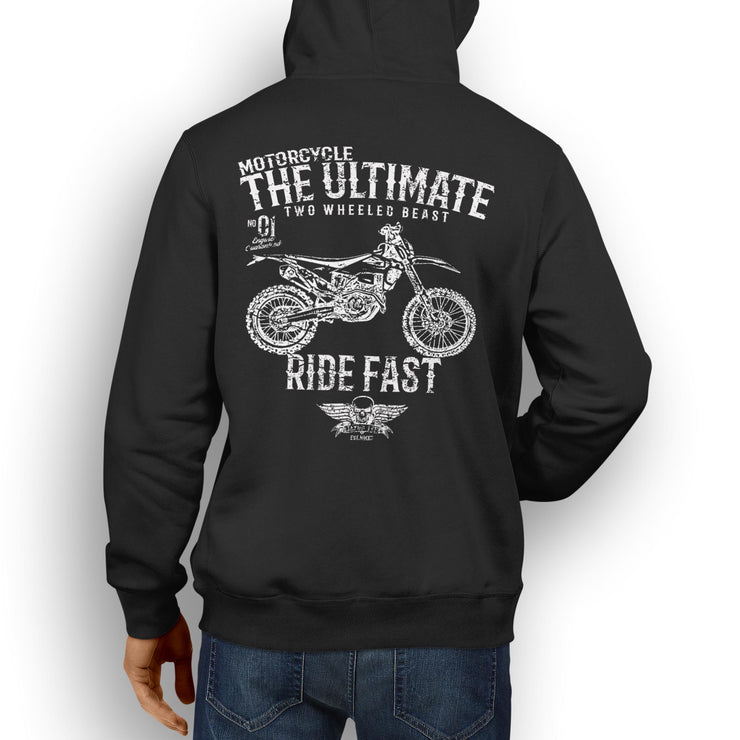 JL Ultimate Illustration For A Husqvarna FE 450 Motorbike Fan Hoodie