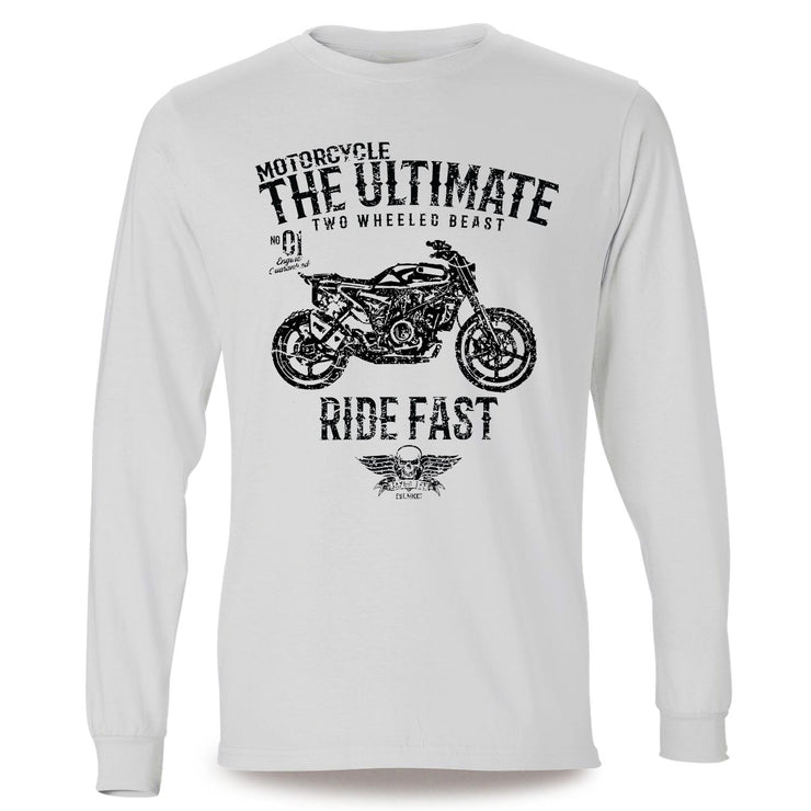 JL Ultimate Illustration For A Husqvarna Svartpilen 701 Motorbike Fan LS-Tshirt