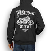 JL Ultimate Illustration For A Husqvarna Svartpilen 701 Motorbike Fan Hoodie