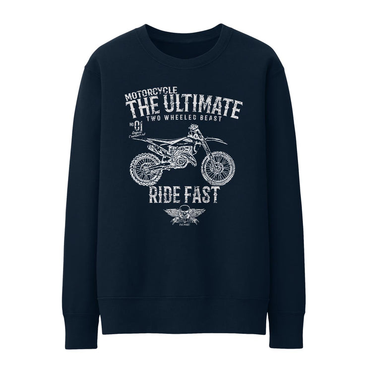JL Ultimate Illustration For A Husqvarna TC 125 Motorbike Fan Jumper