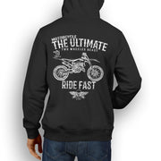 JL Ultimate Illustration For A Husqvarna TC 125 Motorbike Fan Hoodie