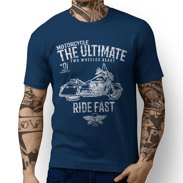 JL Ultimate Illustration For A Indian Springfield Motorbike Fan T-shirt