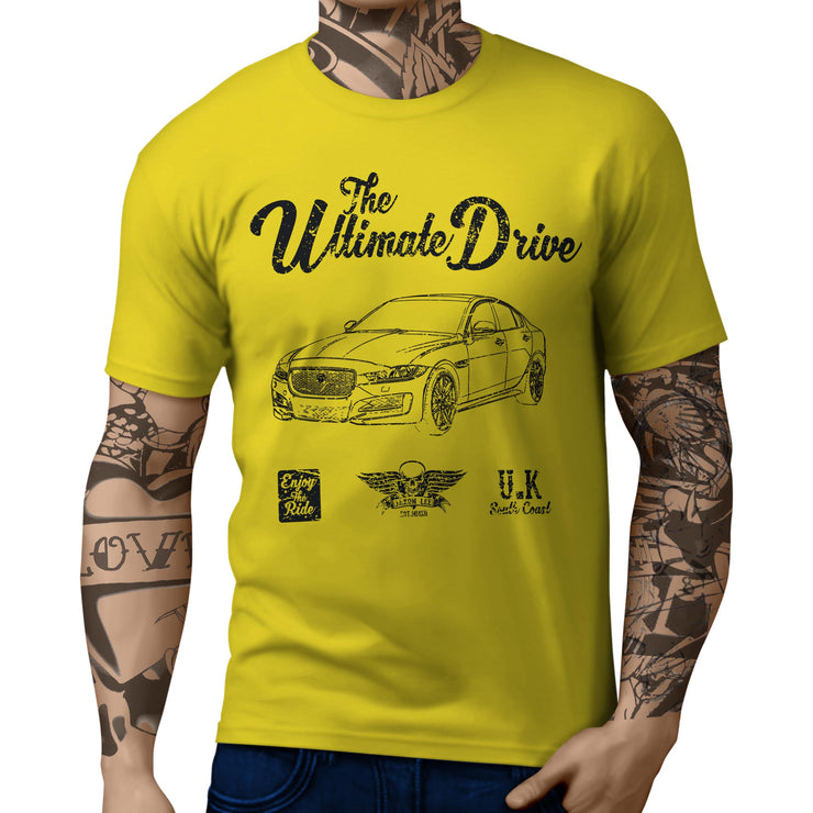 JL Ultimate Illustration For A Jaguar XE R Sport Motorcar Fan T-shirt