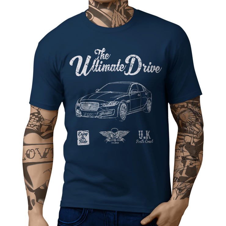 JL Ultimate Illustration For A Jaguar XE R Sport Motorcar Fan T-shirt