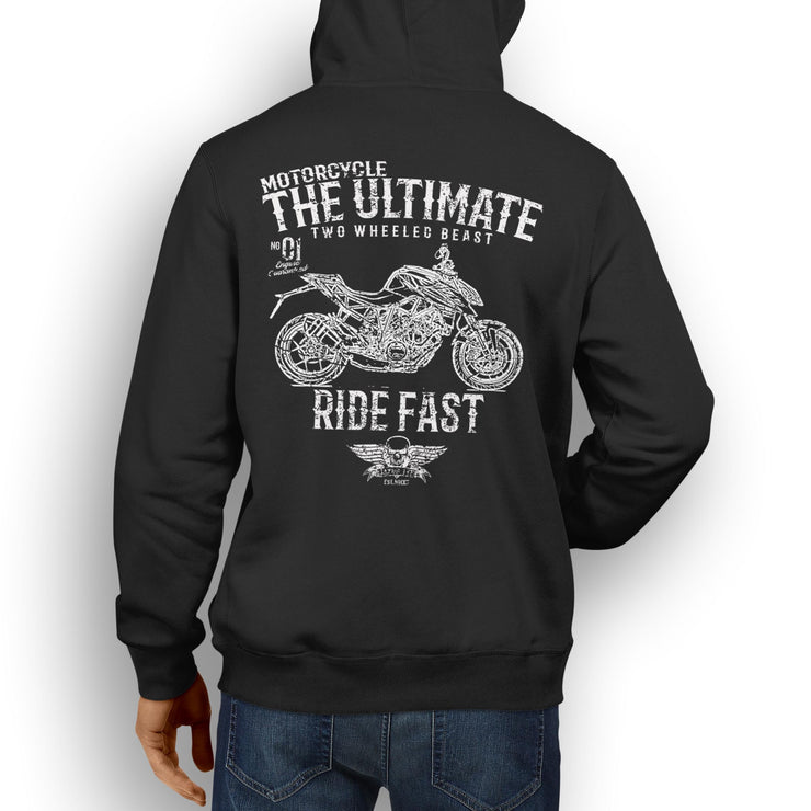 JL Ultimate illustration for a KTM 1290 Super Duke R Motorbike fan Hoodie