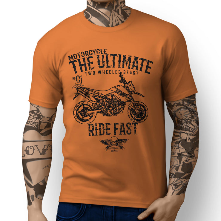 JL* Ultimate illustration for a KTM 990 SMR Motorbike fan T-shirt