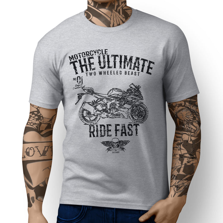JL Ultimate Illustration For A Kawasaki Ninja ZX 6R KRT Motorbike Fan T-shirt