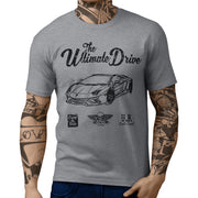 JL Ultimate Illustration For A Lambo Aventador S Roadster Motorcar Fan T-shirt