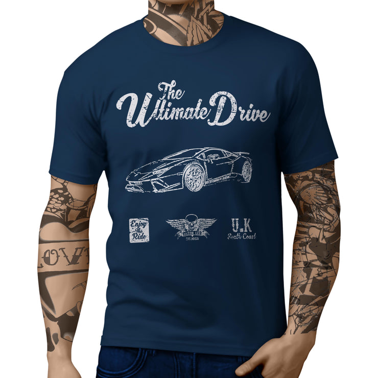JL Ultimate Illustration For A Lambo Huracan Performante Motorcar Fan T-shirt