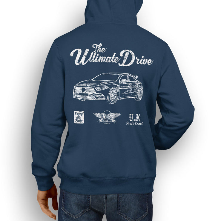 JL Ultimate Illustration For A Mercedes Benz AMG A35 Motorcar Fan Hoodie