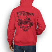 JL Ultimate Illustration For A Moto Guzzi V85 TT Motorbike Fan Hoodie