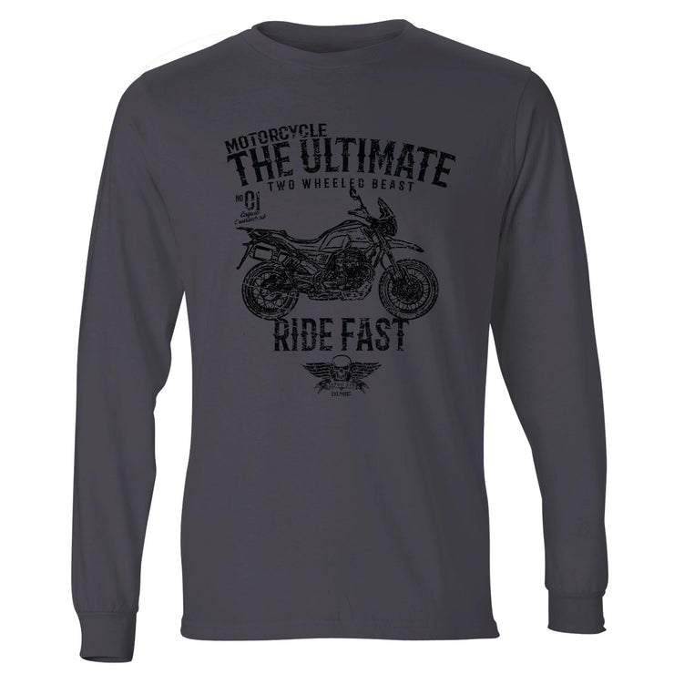 JL Ultimate Illustration For A Moto Guzzi V85 TT Motorbike Fan LS-Tshirt