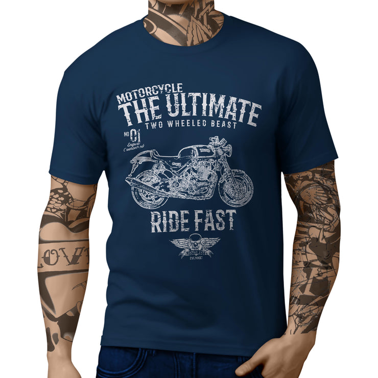 JL* Ultimate Illustration For A Norton Commando 961 Sport Motorbike Fan T-shirt
