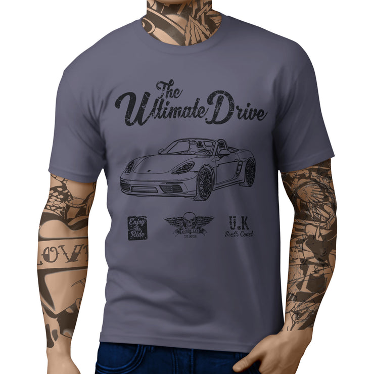 JL Ultimate Illustration for a Porsche 718 Boxster fan T-shirt