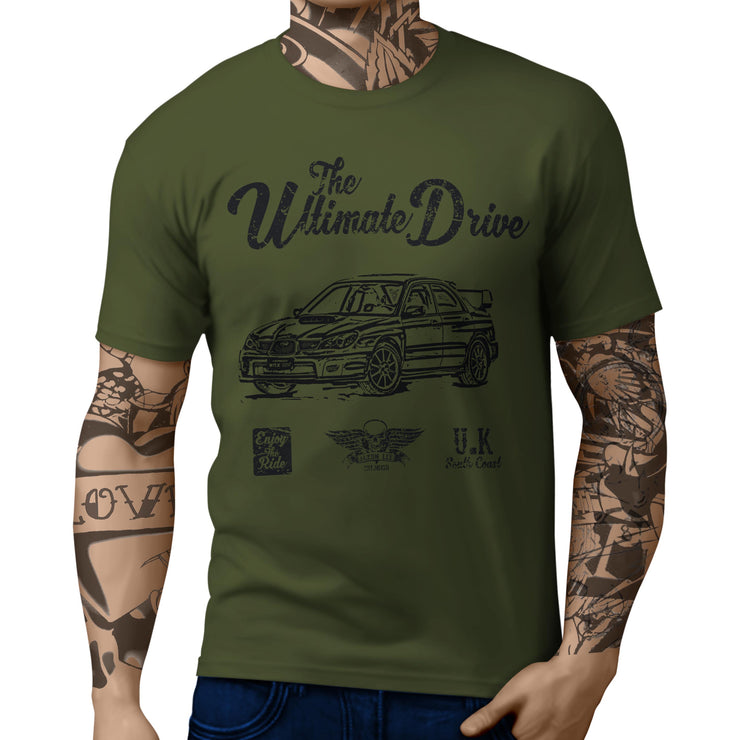JL Ultimate Illustration For A Suba Scooby WRX Motorcar Fan T-shirt