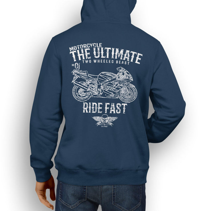 JL Ultimate Illustration For A Suzuki GSXR 750 2003 Motorbike Fan Hoodie