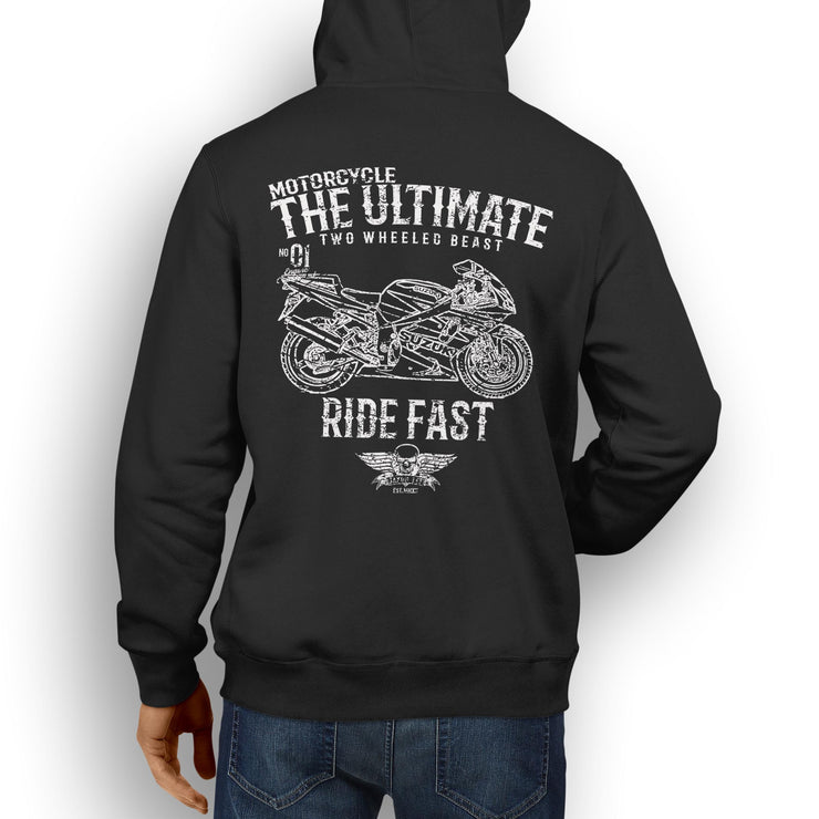 JL Ultimate Illustration For A Suzuki GSXR 750 2003 Motorbike Fan Hoodie