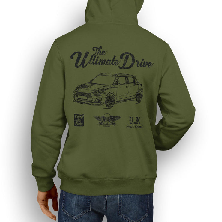 JL Ultimate Illustration For A Suzuki Swift Sport Motorcar Fan Hoodie