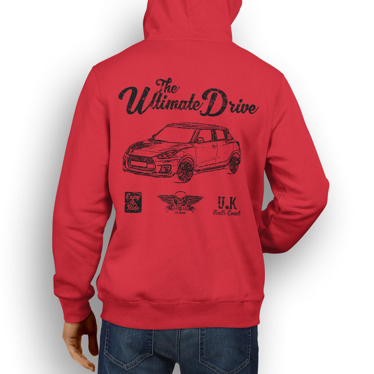 JL Ultimate Illustration For A Suzuki Swift Sport Motorcar Fan Hoodie