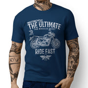 JL Ultimate Art Tee aimed at fans of Triumph Bonneville T100 Motorbike