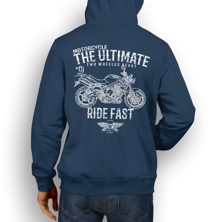 JL Ultimate Illustration For A Triumph Street Triple 2009 Motorbike Fan Hoodie