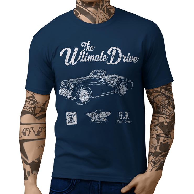 JL Ultimate Illustration For A Triumph TR3 B 1962 Motorcar Fan T-shirt