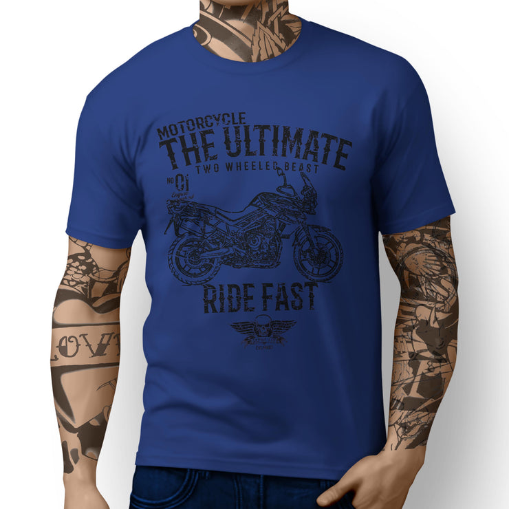 JL Ultimate Illustration For A Triumph Tiger 800 XRT Motorbike Fan T-shirt