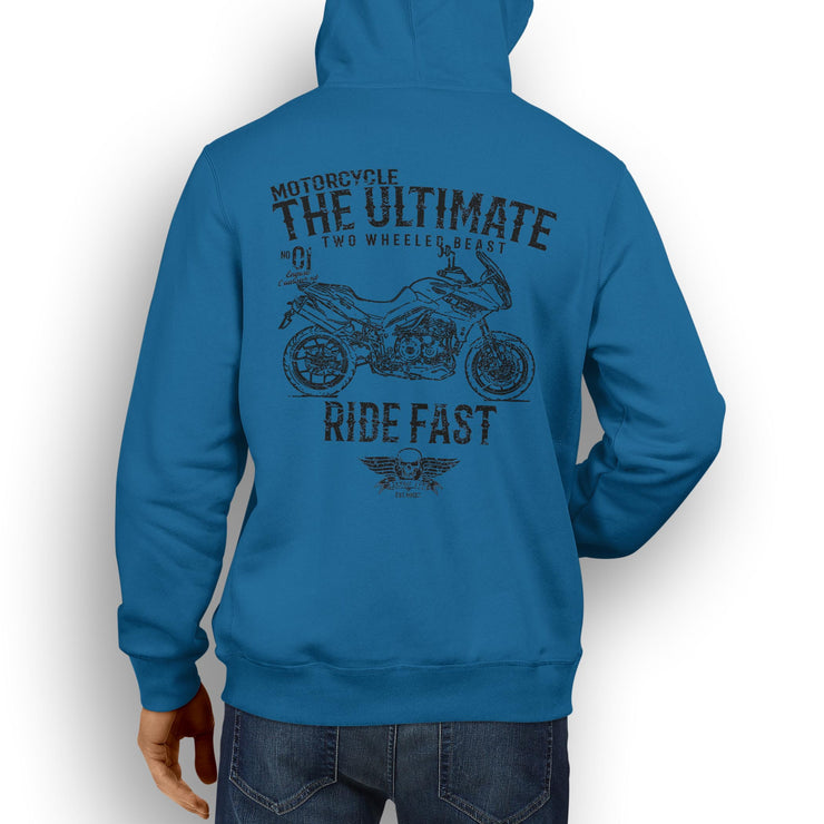 JL Ultimate Illustration For A Triumph Tiger Sport Motorbike Fan Hoodie