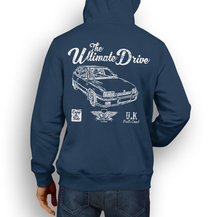 JL Ultimate Illustration For A Vauxhall Astra MK2 GTE Motorcar Fan Hoodie
