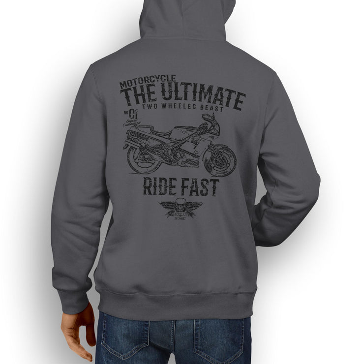 JL Ultimate Illustration For A Yamaha RD500 YPVS LC Motorbike Fan Hoodie