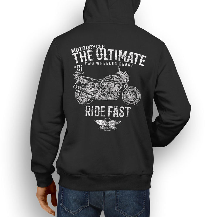 JL Ultimate Illustration For A Yamaha XJR1300 Motorbike Fan Hoodie