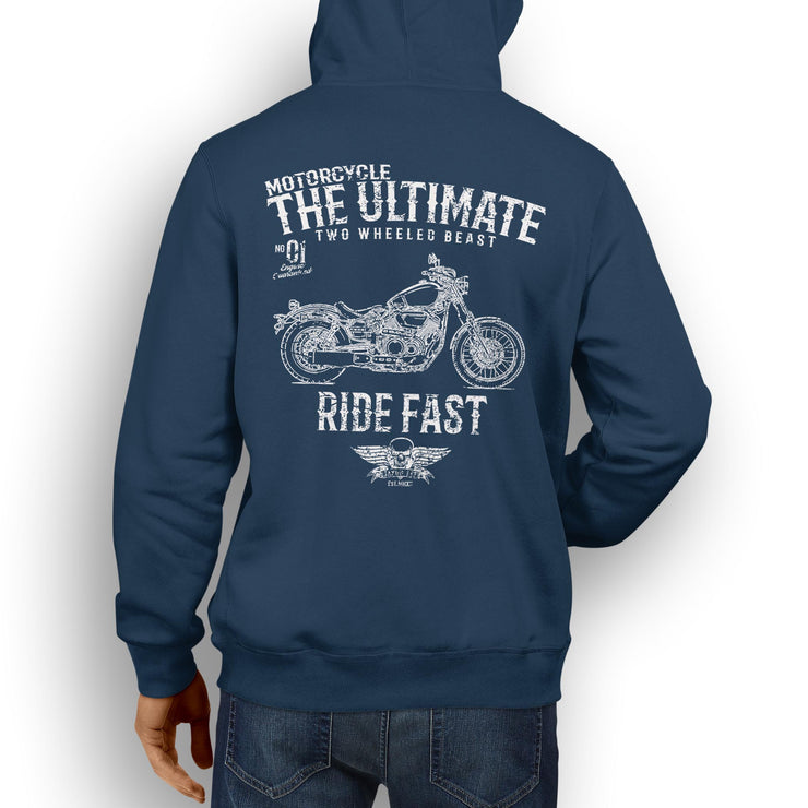 JL Ultimate Illustration For A Yamaha XV950 Motorbike Fan Hoodie