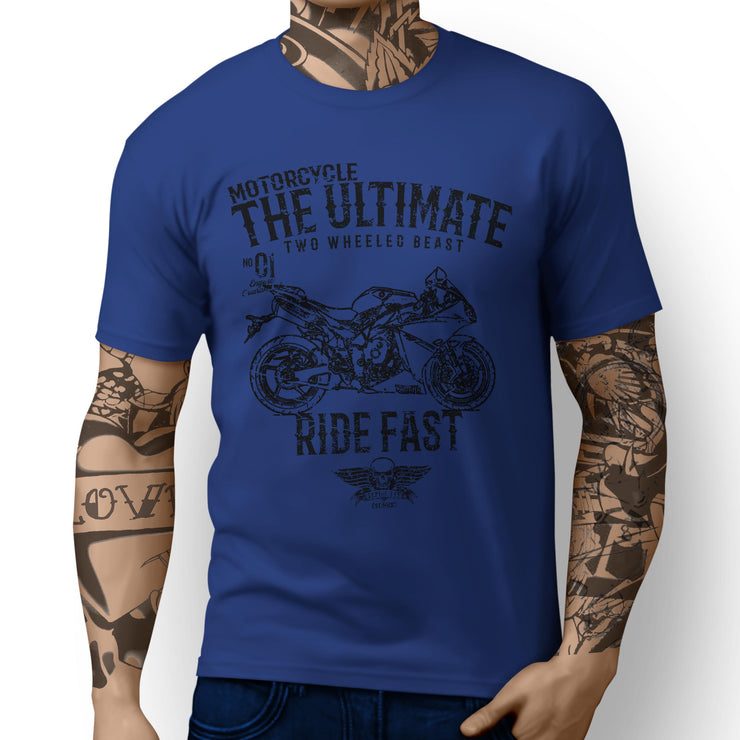JL Ultimate Illustration For A Yamaha YZF-R1 2014 Motorbike Fan T-shirt