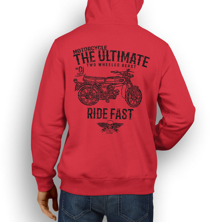 JL Ultimate Illustration For A Yamaha fs1e 50 Motorbike Fan Hoodie