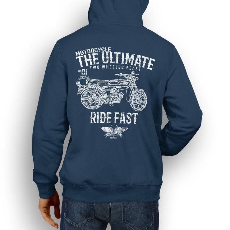 JL Ultimate Illustration For A Yamaha fs1e 50 Motorbike Fan Hoodie