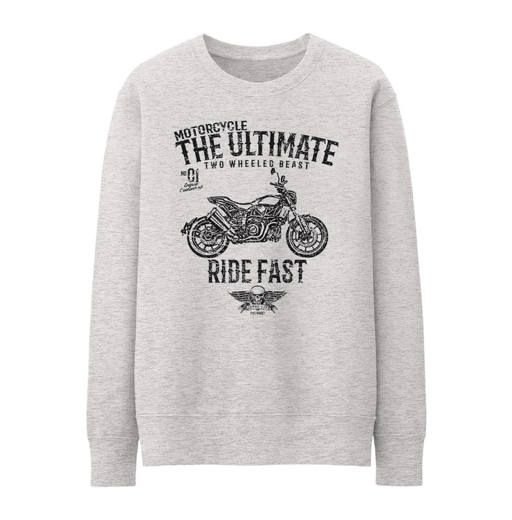 JL Ultimate Illustration For A Indian FTR 1200 Motorbike Fan Jumper